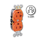 Leviton 5362-IG Back and Side Wired Isolated Ground Slim Design Duplex Receptacle